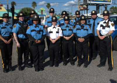 Several Curtis Security Officers in uniform
